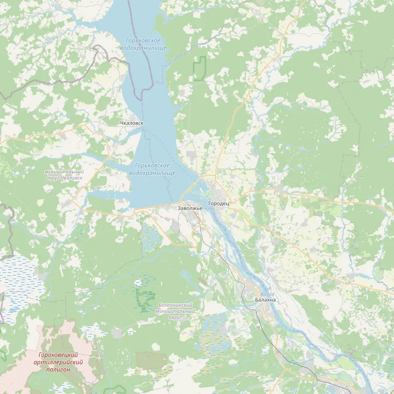 Карта: Горьковское море