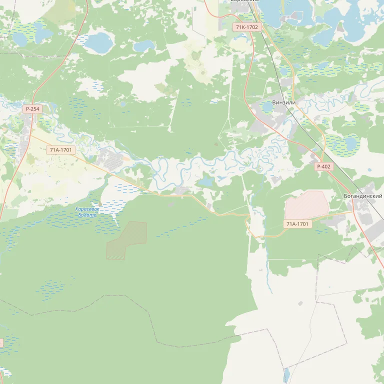 Карта: Река Пышма