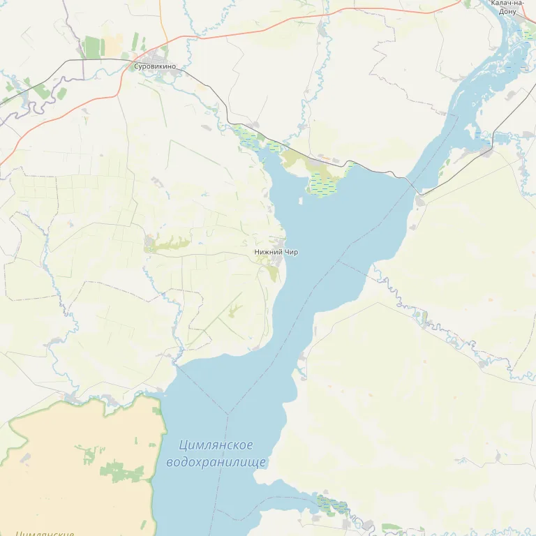 Карта: Цимлянское водохранилище