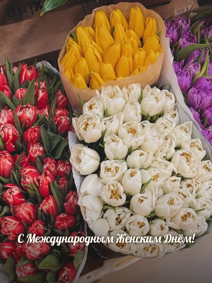 Открытка «С Международным Женским Днём»