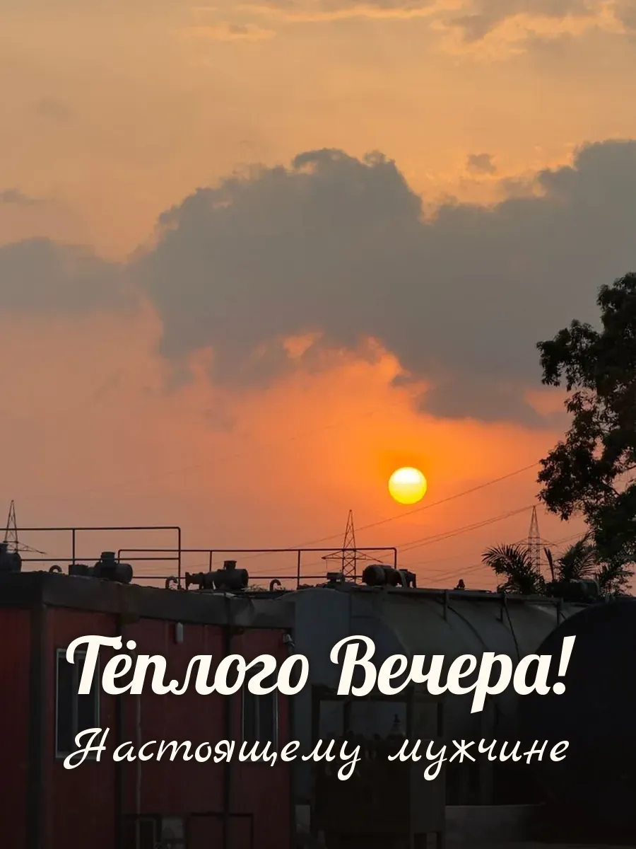 Открытка «Тёплого Вечера» — настоящему мужчине