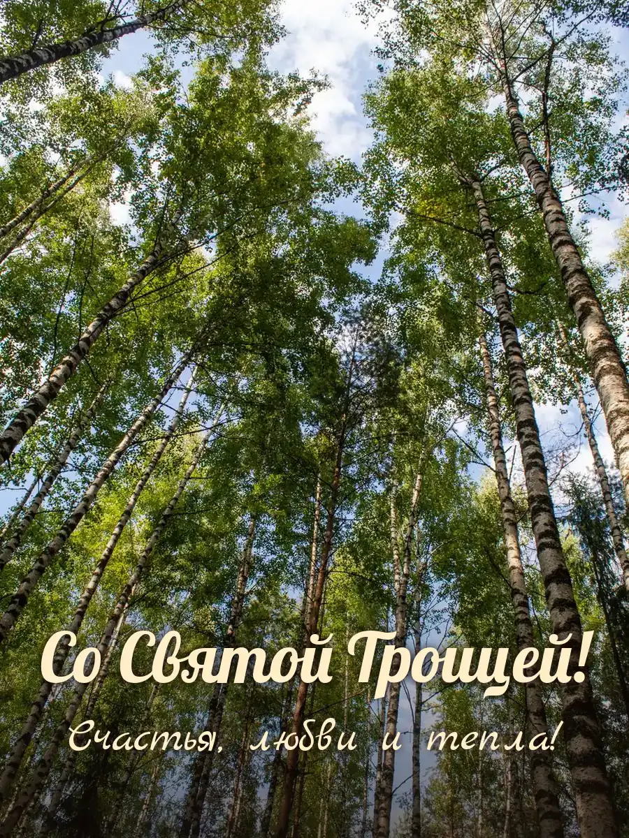 Открытка «Со Святой Троицей»
