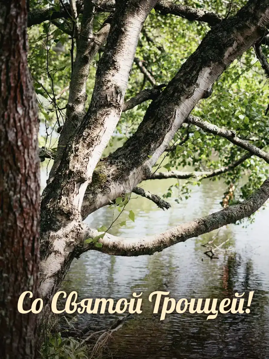 Открытка «Со Святой Троицей»